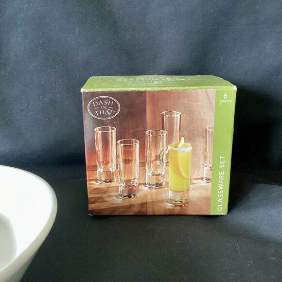 NWOT Set of 4 Tall Shot Glasses - Picture 3 of 5